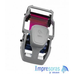 CINTA RIBBON ZEBRA 800300-264 PARA IMPRESORA ZC300 TRUE COLORS SDYMCKO