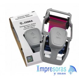 CINTA RIBBON ZEBRA 800300-264 PARA IMPRESORA ZC300 TRUE COLORS SDYMCKO