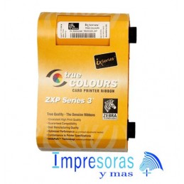 CINTA RIBBON ZEBRA 800033-301 PARA IMPRESORA ZXP3 TRUE COLORS K NEGRO