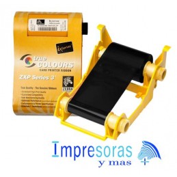 CINTA RIBBON ZEBRA 800033-301 PARA IMPRESORA ZXP3 TRUE COLORS K NEGRO