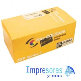 CINTA RIBBON ZEBRA PARA IMPRESORA ZXP7 TRUE COLORS NEGRO K 800077-701