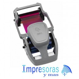 CINTA RIBBON ZEBRA 800300-360LA PARA IMPRESORA ZC300 TRUE COLORS YMCKOK