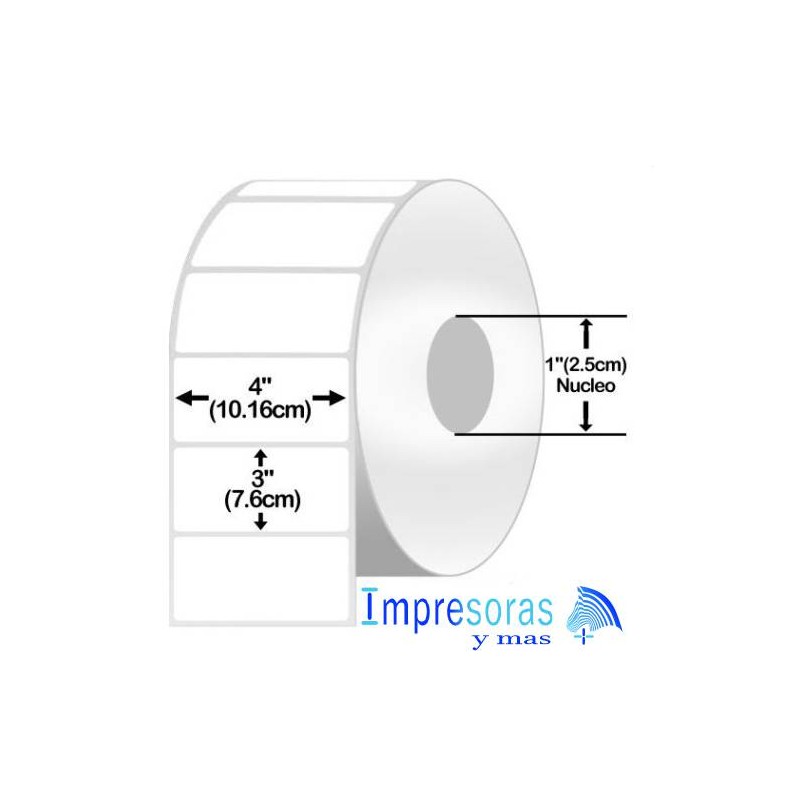 ETIQUETA ZEBRA TT 10005852 4X3 PGDS ESCRITORIO NUCLEO 1PGDS 1 ROLLO Z-PERFORM 2000T