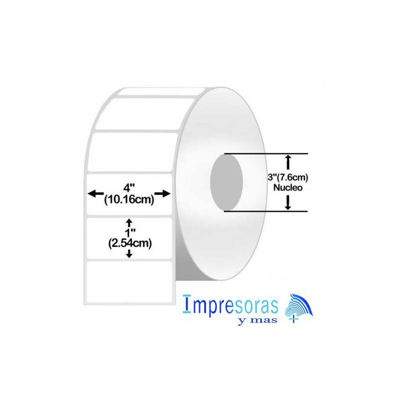 ETIQUETA ZEBRA TT 10010244 4X1 PGDS INDUSTRIAL NUCLEO 3PGDS 1 ROLLO Z-PERFORM 2000T
