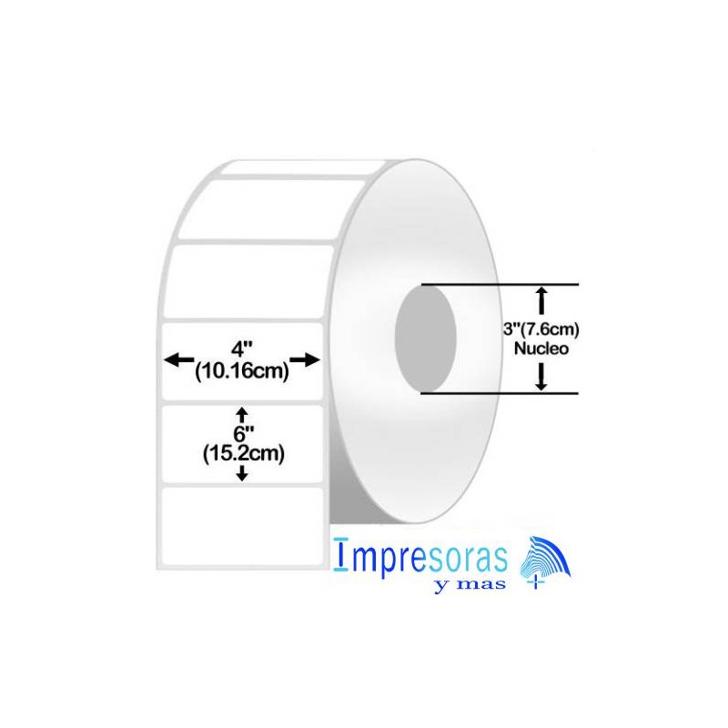 ETIQUETA ZEBRA TT 10018340 4X6 PGDS INDUSTRIAL NUCLEO 3PGDS 1 ROLLO Z-PERFORM 2000T