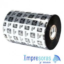 CINTA RIBBON ZEBRA CERA RESINA 3200 80MM X 450MTS 03200BK08045 INDUSTRIAL 1 RIBBON