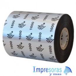 CINTA RIBBON ZEBRA CERA 1600 83MM X 450MTS 01600BK08345 INDUSTRIAL 18 RIBBON