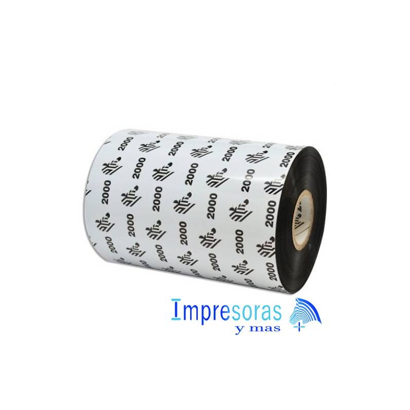 CINTA RIBBON ZEBRA CERA 2000 60MM X 450MTS 02000BK06045 INDUSTRIAL 1 RIBBON