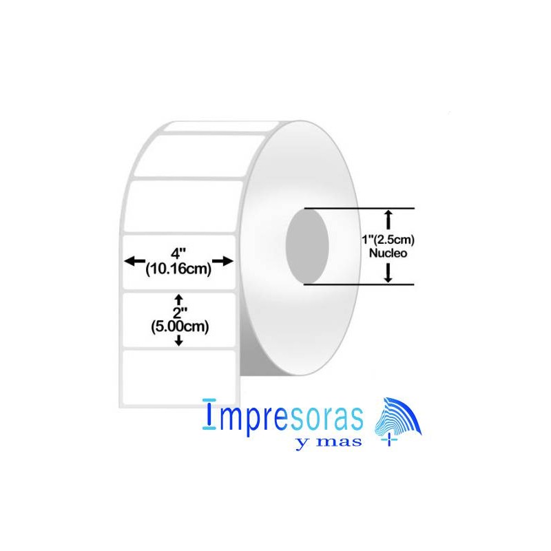 ETIQUETA ZEBRA TT 10005851 4X2 PGDS ESCRITORIO NUCLEO 1PGDS 6 ROLLOS Z-PERFORM 2000T