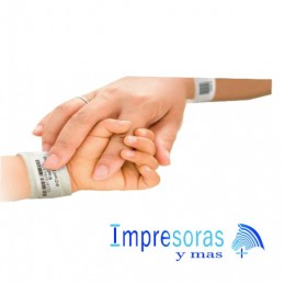 BRAZALETES ZEBRA 10006999K 1X7 PGDS BLANCO PEDIATRICO Z-BAND 6 CARTUCHOS