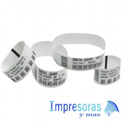 BRAZALETES ZEBRA 10006997K 0.75X11 PGDS BLANCO ADULTO Z-BAND 6 CARTUCHOS