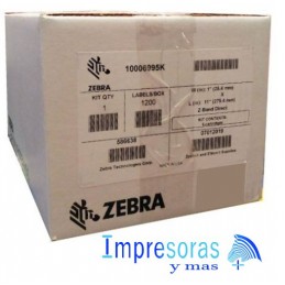 BRAZALETES ZEBRA 10006997K 0.75X11 PGDS BLANCO ADULTO Z-BAND 6 CARTUCHOS