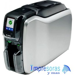 IMPRESORA DE TARJETAS ZEBRA ZC300 KIT 1 CARA LCD TARJETAS RIBBON SOFTWARE EDICION