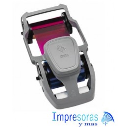 CINTA RIBBON ZEBRA 800300-350 PARA IMPRESORA ZC100 ZC300 TRUE COLORS COLOR YMCKO