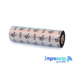 CINTA RIBBON ZEBRA CERA RESINA 110MM X 74MTS 03200GS11007 TODOZEBRA