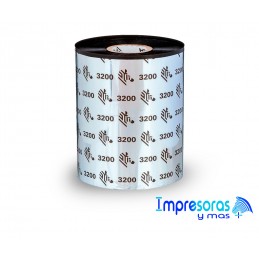 CINTA RIBBON ZEBRA CERA RESINA 131MM X 450MTS 03200BK13145 TODOZEBRA
