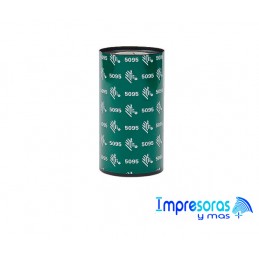 CINTA RIBBON ZEBRA RESINA 60MM X 450MTS 05095BK06045 TODOZEBRA