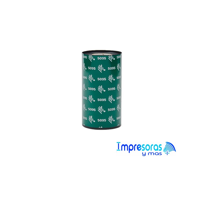 CINTA RIBBON ZEBRA RESINA 60MM X 450MTS 05095BK06045 TODOZEBRA