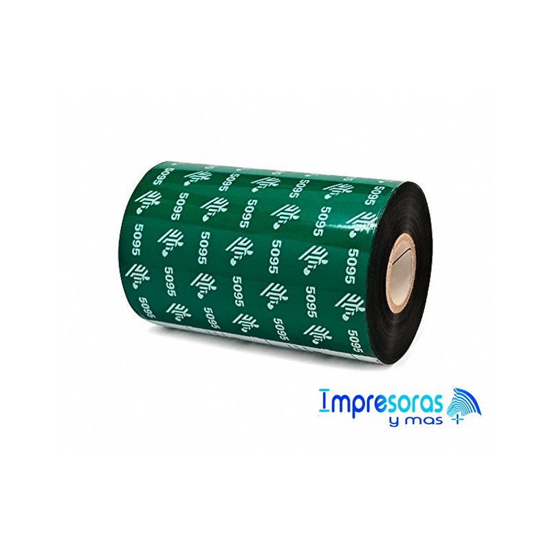 CINTA RIBBON ZEBRA RESINA 110MM X 450MTS 05095BK11045 TODOZEBRA