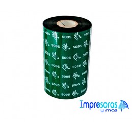 CINTA RIBBON ZEBRA RESINA 110MM X 450MTS 05095BK11045 TODOZEBRA