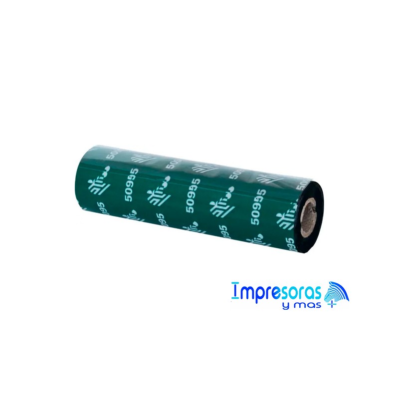 CINTA RIBBON ZEBRA RESINA 110MM X 74MTS 05095GS11007 TODOZEBRA