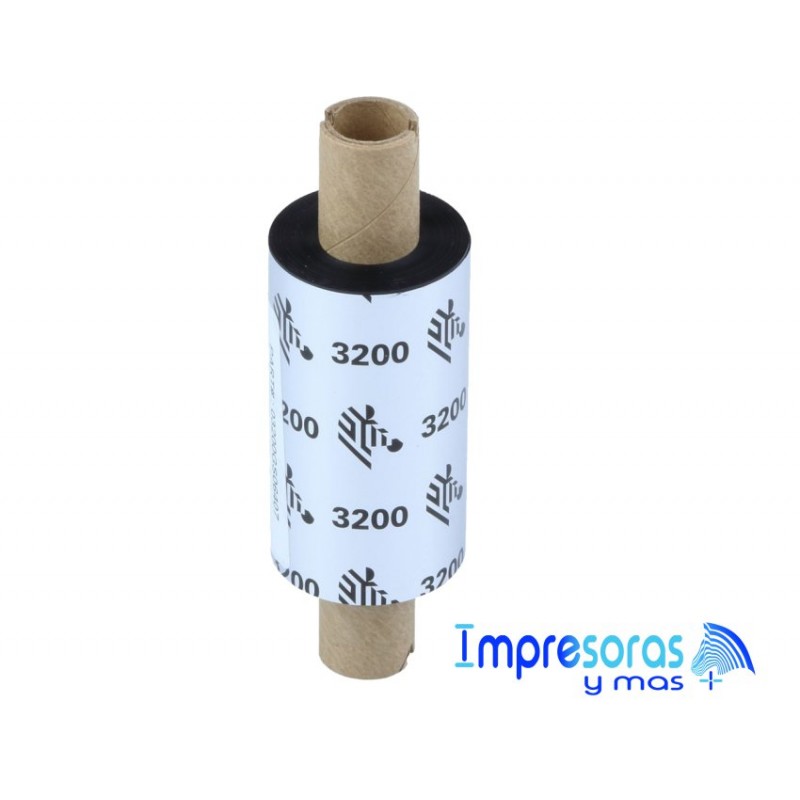 CINTA RIBBON ZEBRA CERA RESINA 64MM X 74MTS 03200GS06407 TODOZEBRA