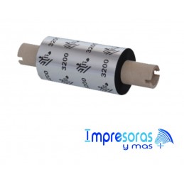 CINTA RIBBON ZEBRA CERA RESINA 64MM X 74MTS 03200GS06407 TODOZEBRA