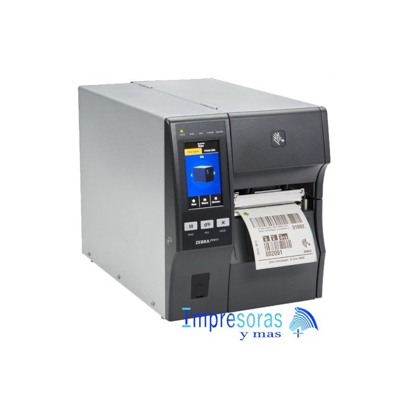 IMPRESORA DE ETIQUETAS ZEBRA ZT411 4PGD 203DPIS TD TT USB SERIE RED BT INDUSTRIAL ZT41142-T010000Z