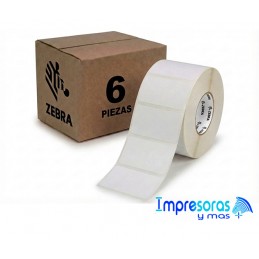 ✅ 6 Rollos de Etiqueta ZEBRA 10010031 TD 4x2 Pgds Z-PERFORM 2000D