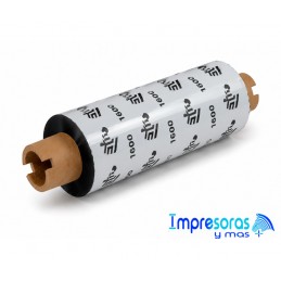 CINTA RIBBON ZEBRA CERA 64MM X 74MTS 01600GS06407 TODOZEBRA