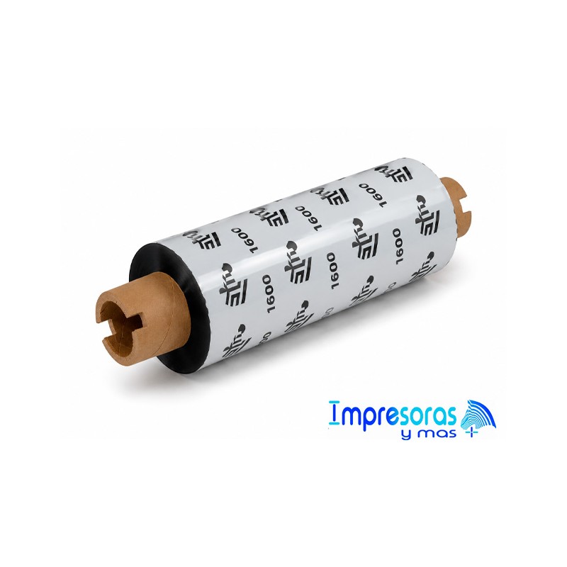 CINTA RIBBON ZEBRA CERA 64MM X 74MTS 01600GS06407 TODOZEBRA